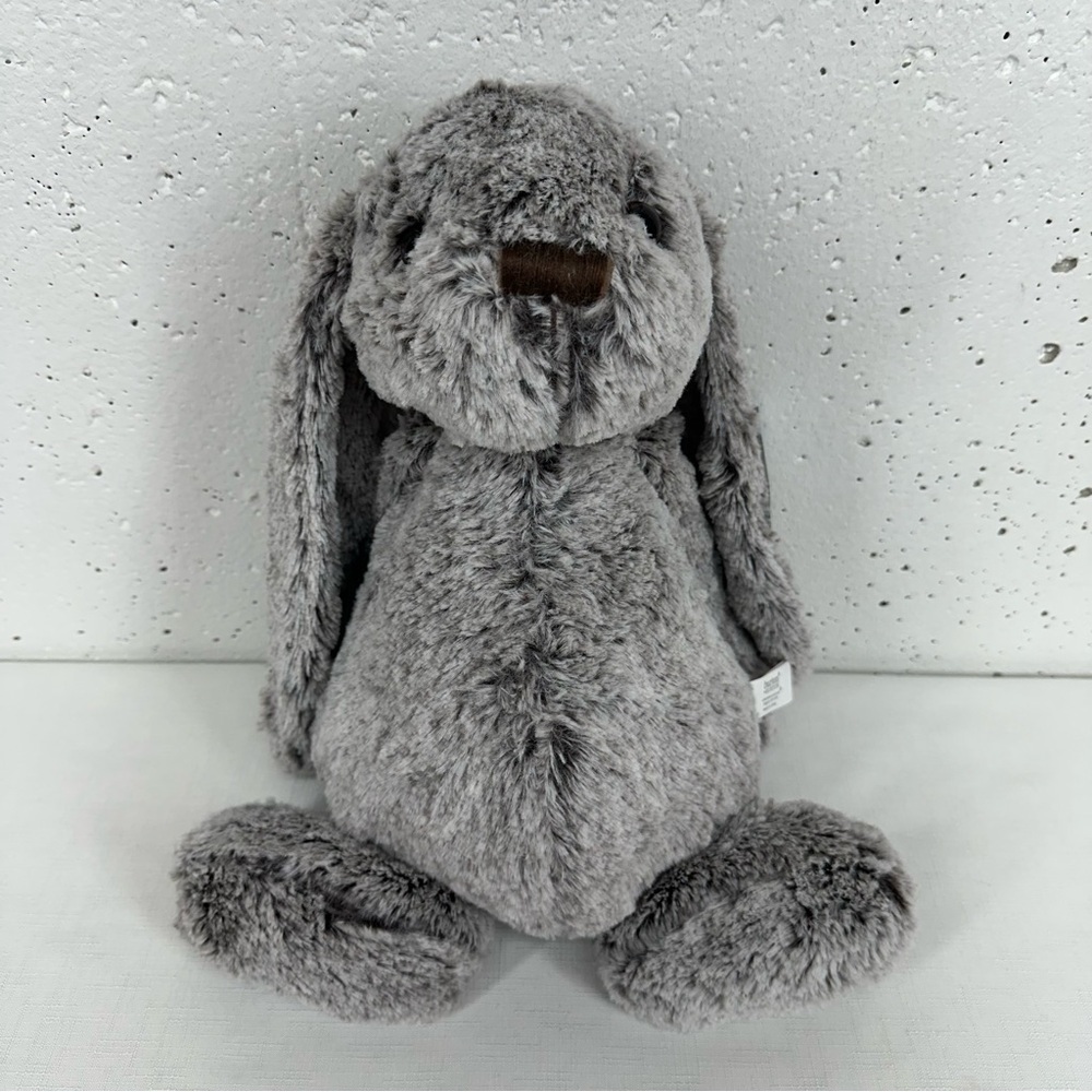 Burton + Burton Gray Super Soft Gray Floppy Ear Bunny Stuffed Animal Plush NEW